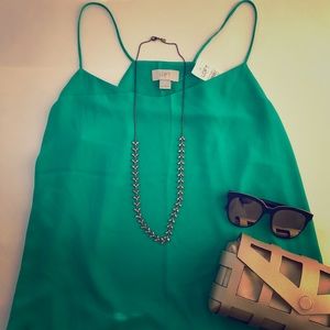 Emerald dressy tank